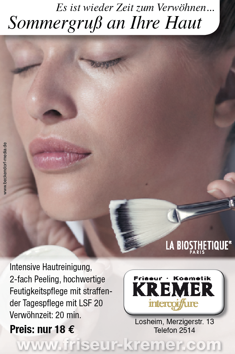 Kosmetik bei Friseur und Kosmetik Kremer Losheim